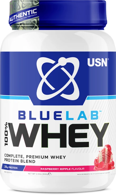 USN BlueLab 100% Whey, вкус «Малиновый пломбир»
