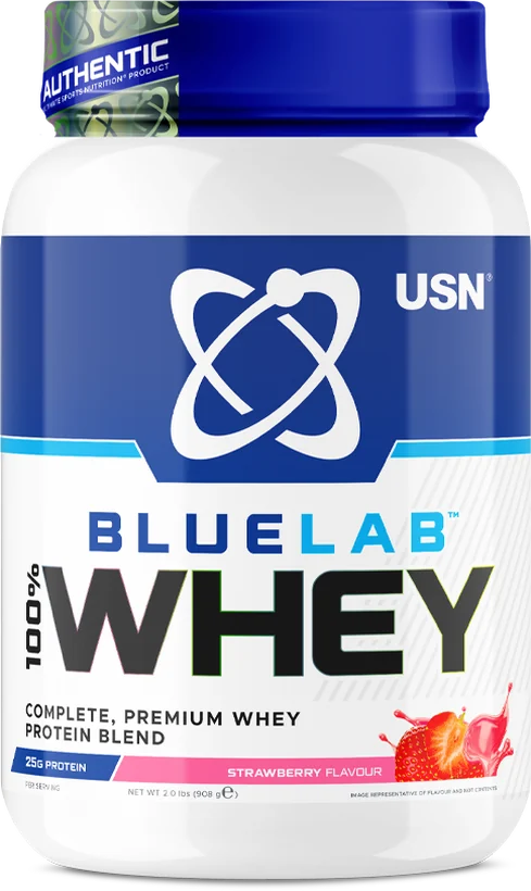USN BlueLab 100% Whey, вкус «Клубника»